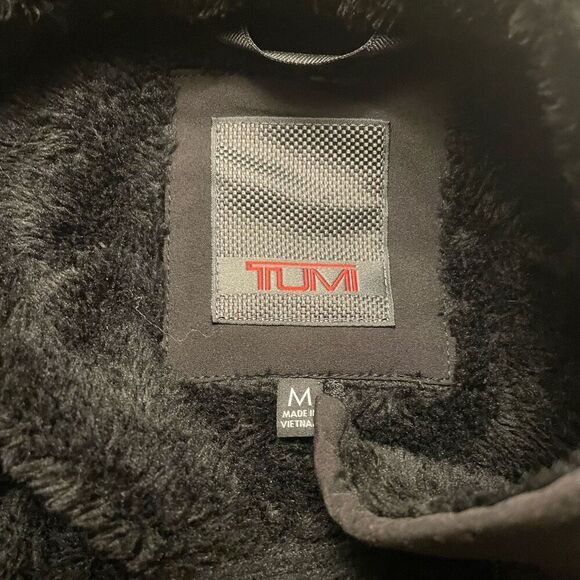 TUMI Soft Shell Jacket Black Size M Style: F97221 water resistant lined - Picture 5 of 6